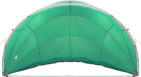 vidaXL Θόλος πισίνας Πράσινο 500 x 500 x 236 εκ.