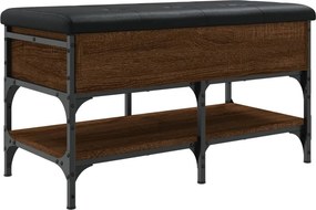 vidaXL Παπουτσοθήκη Καφέ Δρυς 82x42x45 εκ. από Επεξεργασμένο Ξύλο