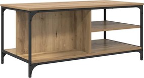 vidaXL Τραπεζάκι σαλονιού Artisan Oak 100 x 50 x 45 cm