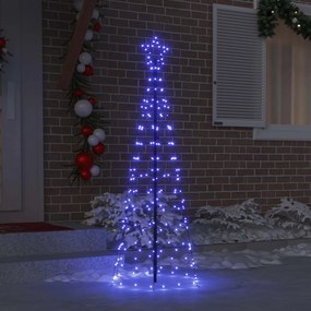 vidaXL Χριστουγεννιάτικο Δέντρο LED με Σφήνες Εδάφους Μπλε 250 cm