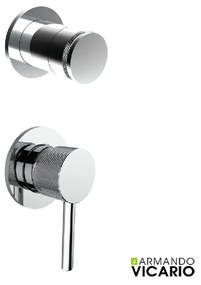 Armando Vicario Industrial Chrome Μίκτης Εντοιχισμού 1 Εξόδου με εκτροπέα περιστροφικό 512050-100 34374-100