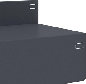 vidaXL Περίγραμμα γκαζόν 20 τμχ. 100 x 10 x 8 εκ Ατσάλι Ανθρακί