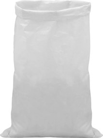 vidaXL Υφασμάτινοι σακίδες 10 τεμ. Λευκό 65 x 105 cm PP