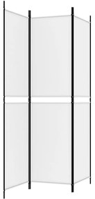 vidaXL Διαχωριστικό Δωματίου με 3 Πάνελ Λευκό 150 x 200 εκ. Υφασμάτινο