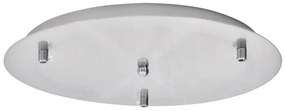 Ροζέτα Οροφής Στρογγυλή Φ35cm 3 Υποδοχές Homelighting-77-4382-Νίκελ Ματ 77-4382
