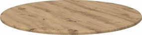 vidaXL Καπάκι τραπεζιού artisan δρυς 80 x 80 x 1,5 cm