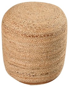 Πουφ (Φ40x40) Pol Rugs &amp; Mats Jute Natural