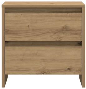 vidaXL κομοδίνο  από τεχνητό ξύλο δρυός 45x34x44,5 εκ.