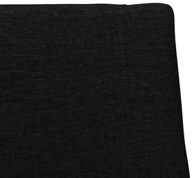 vidaXL Ταπετσαρισμένο κεφαλάρι Μαύρο 100 cm Στερεά ξυλεία πεύκου