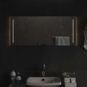 vidaXL Καθρέφτης Μπάνιου με LED 90x40 εκ.