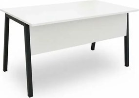 Stewehome μοντέρνο λευκό γραφείο εργασίας 140x70x75 cm