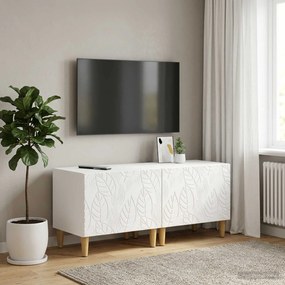 vidaXL Ντουλάπι TV Λευκό Επεξεργασμένο Ξύλο
