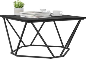 vidaXL Τραπεζάκι σαλονιού Μαύρη Οξυά 80 x 80 x 45 cm