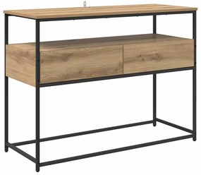 vidaXL Τραπέζι κονσόλας με συρτάρι Artisan Oak 100 x 40 x 75 cm