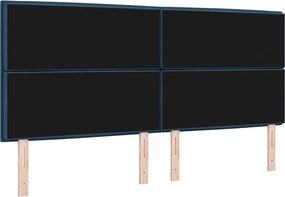 vidaXL LED κεφαλάρι με φώτα λωρίδας LED Μπλε 200 cm Πολυεστέρας