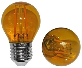 Λαμπτήρας LED E27 COG 2W Σφαιρική Lumen Adeleq-13-27123-Πορτοκαλί 13-27123