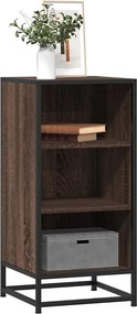 vidaXL Ραφιέρα Καφέ Δρυς 35,5x35x76 εκ. Επεξ. Ξύλο + Μέταλλο