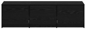 vidaXL TV Cabinet με LED Μαύρη Βελανιδιά 140x34x40 cm Επεξεργασμένο Ξύλο