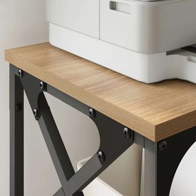 vidaXL Σταντ Εκτυπωτή Artisan Oak 40 x 30 x 31 εκ Επεξεργασμένο ξύλο