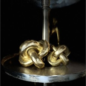 GOLD KNOT 1 DECO POLYRESIN ΧΡΥΣΟ D12,5xH12,5cm