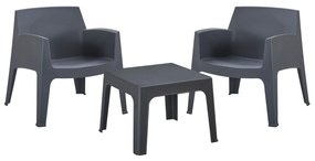 ΣΕΤ LOUNGE 3ΤΜΧ SLEEK HM21274.10 ΓΚΡΙ ΠΟΛΥΠΡΟΠΥΛΕΝΙΟ