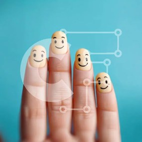 Intra Συλλεκτικό Ξύλινο Παζλ Plywood 4mm - Smiley Face Nail Art Σε Ξύλινο Κουτί - Διαστάσεις: 10x10 cm – 25 κομμάτια