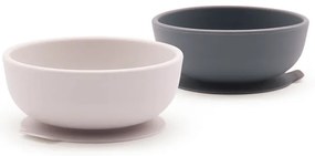 Μπωλ Σιλικόνης 300ml (2τμχ) Ekobo Γκρι - Απαλό Γκρι ΕΚΒ90017