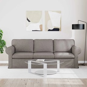 vidaXL Καναπές Taupe 215 x 82 x 80 εκ ύφασμα