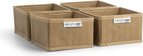 Κουτιά Αποθήκευσης (Σετ 4τμχ) Easy Home Non Woven