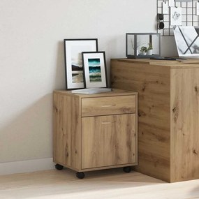 vidaXL Τροχήλατο ντουλάπι Artisan Oak 45x38x54 cm Κατασκευασμένο ξύλο
