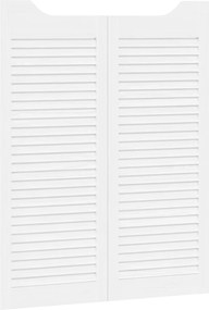 vidaXL Πόρτες Swing Λευκό 100 x 40 cm Μασίφ Ξύλο Πεύκου