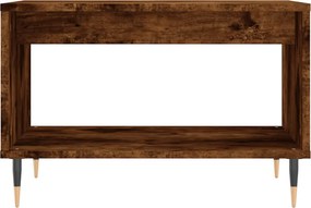 vidaXL Τραπεζάκι Σαλονιού Καπνιστή Δρυς 60x50x40 εκ. Επεξεργ. Ξύλο