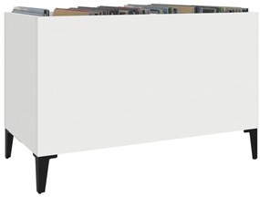 vidaXL Έπιπλο Δίσκων Λευκό 74,5 x 38 x 48 εκ. από Επεξεργασμένο Ξύλο