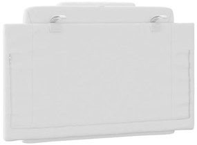 vidaXL Μαξιλάρι για Κεφαλάρι Viana Λευκό 80 εκ. από Συνθετικό Δέρμα