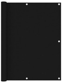 vidaXL Διαχωριστικό Βεράντας Μαύρο 120 x 600 εκ. Ύφασμα Oxford