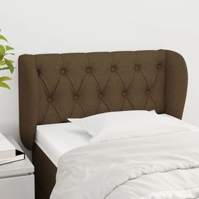Κεφαλάρι με Πτερύγια Σκούρο Καφέ 83x23x78/88 εκ. Υφασμάτινο 3117457