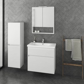 Drop Instinct 65 White MDF - Πάγκος με Νιπτήρα &amp; Καθρέπτη με Κρυφοντούλαπο