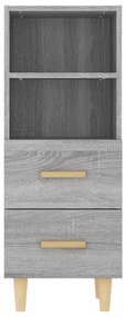 vidaXL Ντουλάπι Γκρι Sonoma 34,5x34x90 εκ. από Επεξεργασμένο Ξύλο