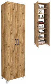 Ντουλάπα - Παπουτσοθήκη μελαμίνης Lilly Megapap χρώμα pine oak 49x32x178εκ.-GP041-0015,2