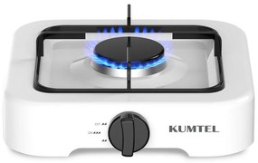 Μονή εστία υγραερίου KUMTEL HGCL-1001W, Οικιακό υγραέριο, 26,5x26,5 cm, Λευκό