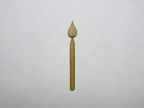 Intra απο ξύλο plywood 3mm-4mm πάχος - Ξύλινο κερί γενεθλίων σε σχήμα ημιτελούς κοπής Δίασταση 30x30 cm Intraeaxys-eo20dqm7