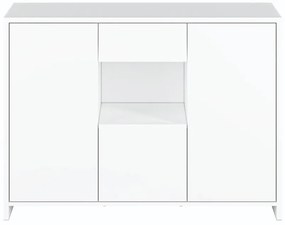 Σιφονιέρα Madison 137, Άσπρο, Με συρτάρια και ντουλάπια, Αριθμός συρταριών: 1, 86x118x40cm, 50 kg | Epipla1.gr