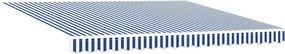 vidaXL Σκελετός Τέντας Μπλε και άσπρο 400 x 300 εκ