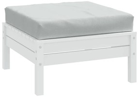 vidaXL Μαξιλάρι Παλέτας Ανοιχτό Γκρι 60x60x9,5 εκ. Ύφασμα