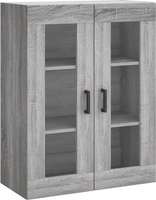 vidaXL Ντουλάπι Γκρι Sonoma 69,5 x 34 x 180 εκ. Επεξεργασμένο Ξύλο