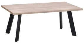 BAXTER Τραπεζάκι Σαλονιού Καθιστικού, Μέταλλο Βαφή Μαύρο, Sonoma