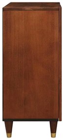 vidaXL Πλαϊνό γραφείο Καφέ 60 x 33.5 x 75 εκ. Μασίφ ξύλο μάνγκο