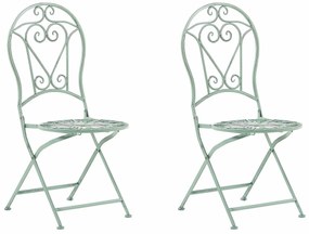 Σετ καρέκλας εξωτερικού χώρου Berwyn 1939, Πτυσσόμενο, 95x42x57cm, 5 kg, Ανοιχτό πράσινο, Μέταλλο | Epipla1.gr