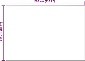 vidaXL Ριχτάρια 6 pcs Κρεμ 280 x 210 εκ. Μαλλί