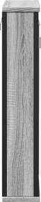 vidaXL Καθρέφτης Μπάνιου Ντουλάπι Γκρι Sonoma 42x12x60 εκ Επεξ. Ξύλο